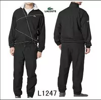 jogging lacoste sport wear survetement man 2013 chaud l1247 noir blanc